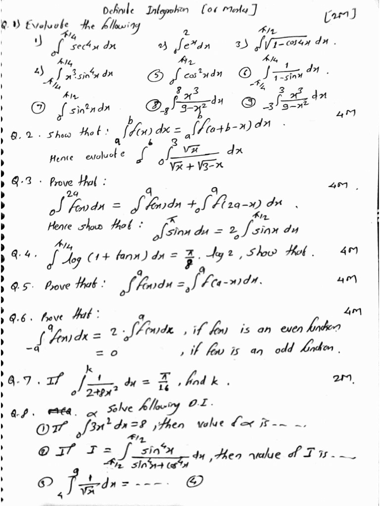 5.definite Integration | PDF