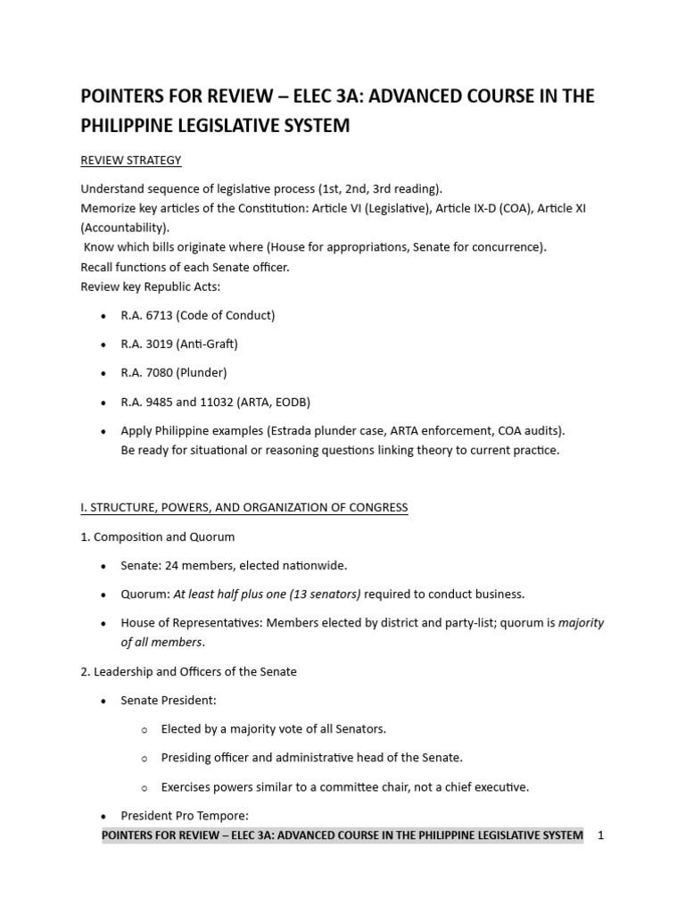 Pointers For Review Finals Acpls | PDF | American Government | United ...