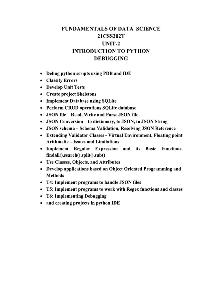 Fds Unit 2 | PDF