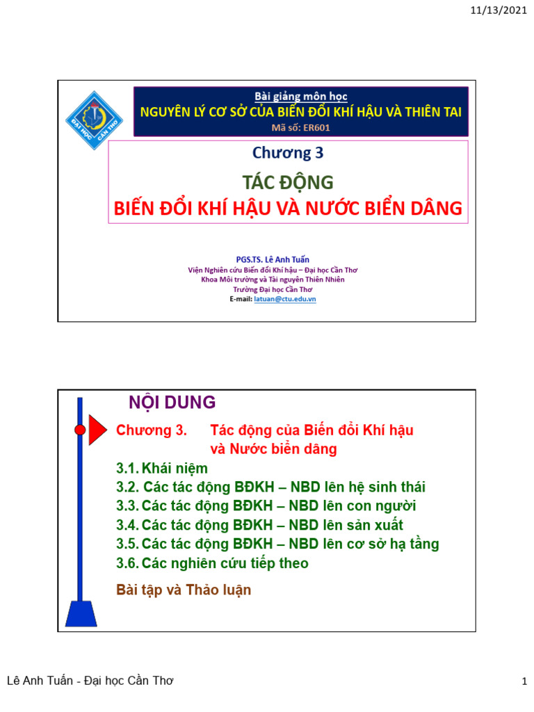 LATuan NguyenLyCoSo BDKH ThienTai Ch3 Bien Doi Khi Hau V Nuoc Bien Dang ...