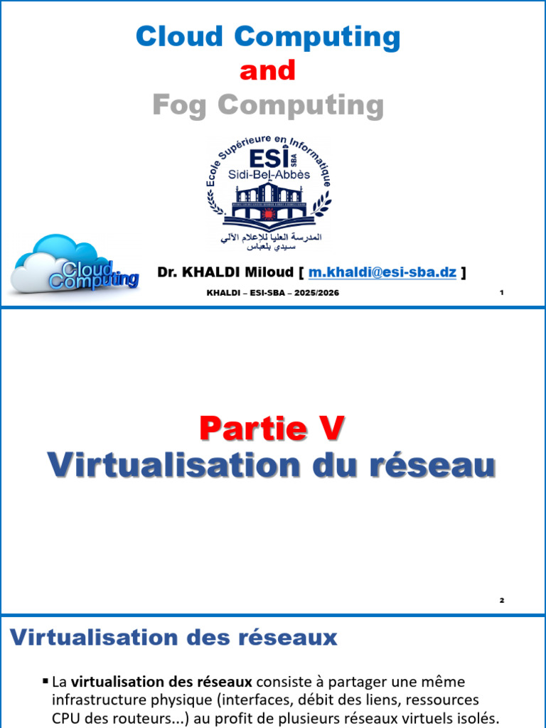5-Cours CC - Virtualisation Du Réseau | PDF | Machine virtuelle ...