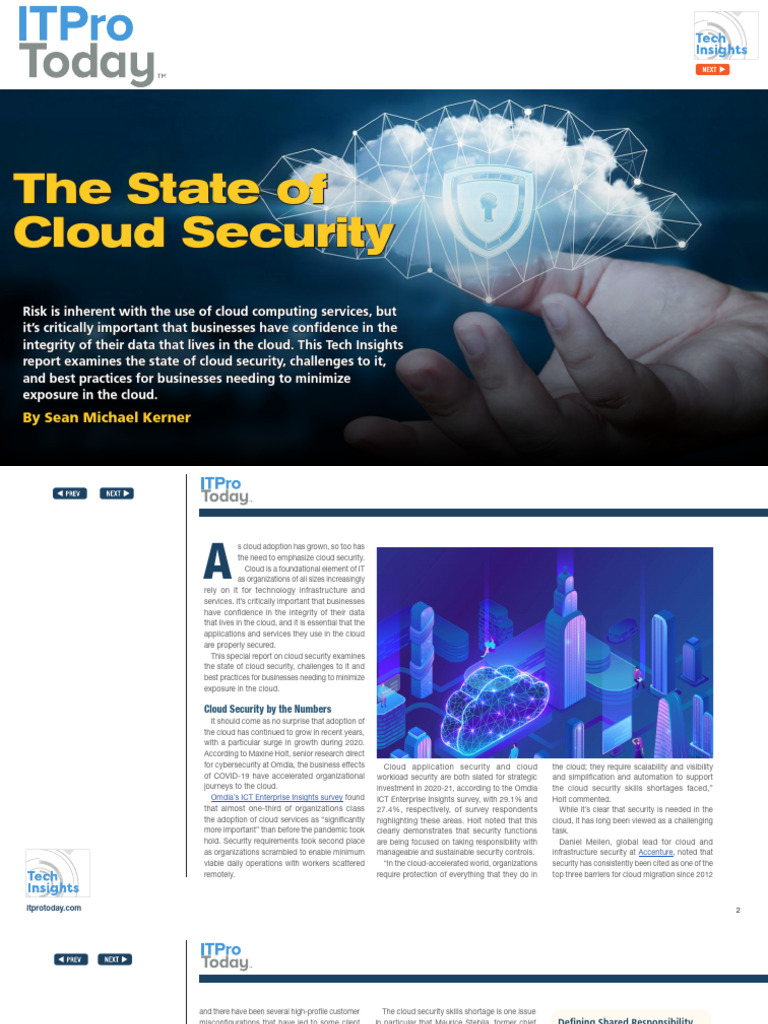 The State of Cloud Security | PDF | Cloud Computing | Computer Security