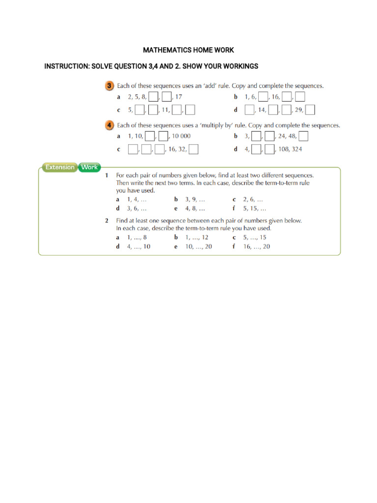 Mathematics Home Work 2 | PDF