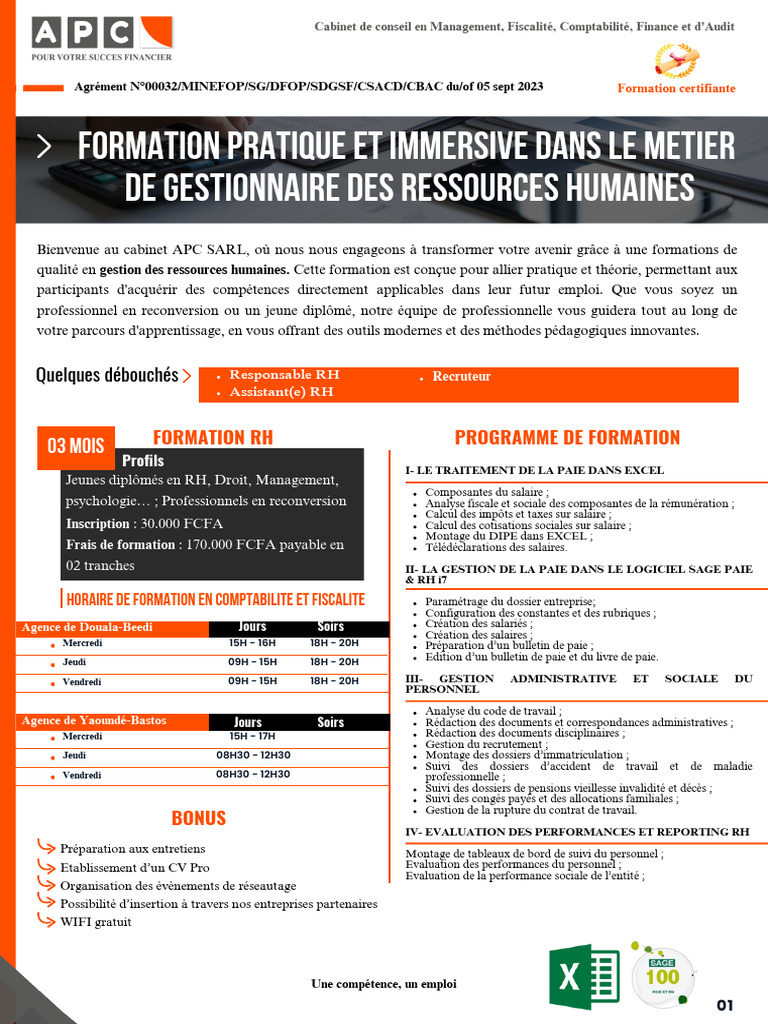 Fiche de Formation RH | PDF | Salaires | Gestion des ressources humaines