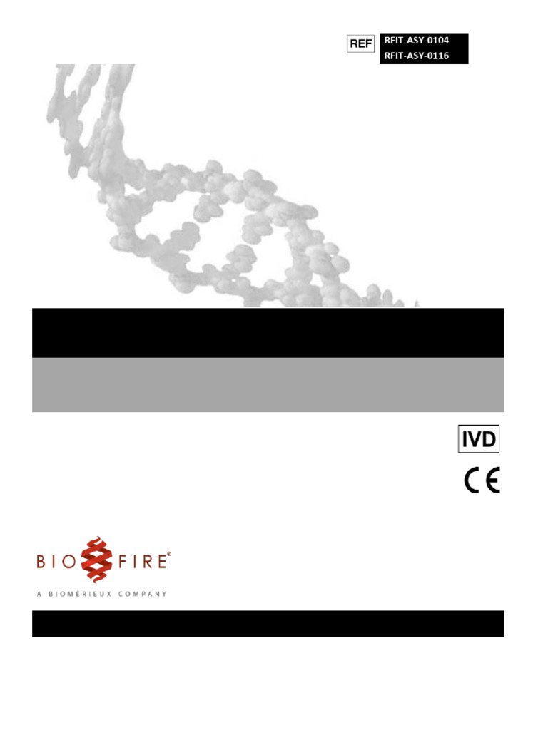 Filmarray. Gastrointestinal Panel. Rfit-Prt-0143 Filmarray Gi Panel Ivd ...