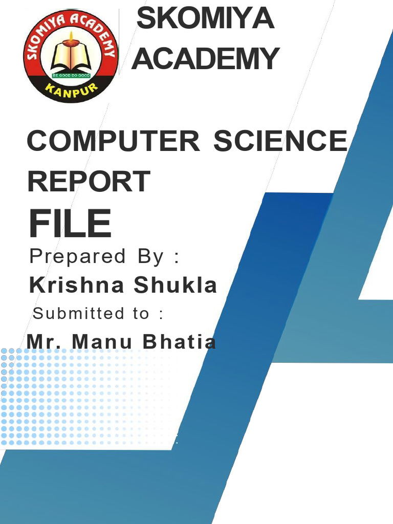 Computer Report File 2026 | PDF | Computer File | Databases