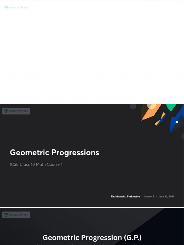 Geometric Progressions With Anno | PDF