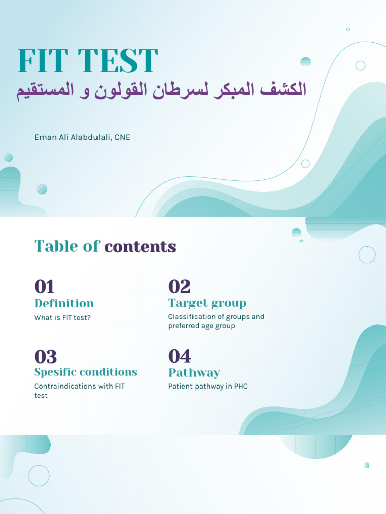 Fit Test and Panic Value Reporting | PDF