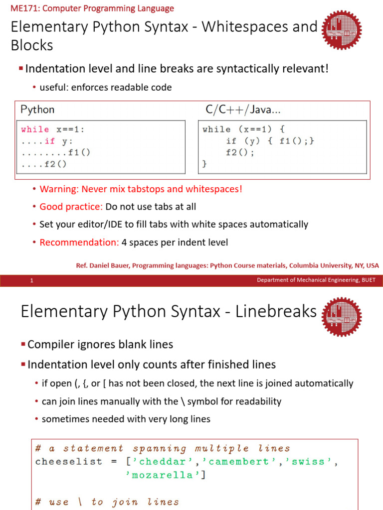 L10 - Python Basics I | PDF | Computer Programming | Object Oriented ...