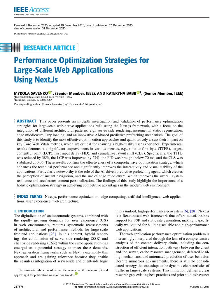 Performance Optimization Strategies For Large-Scale Web Applications ...