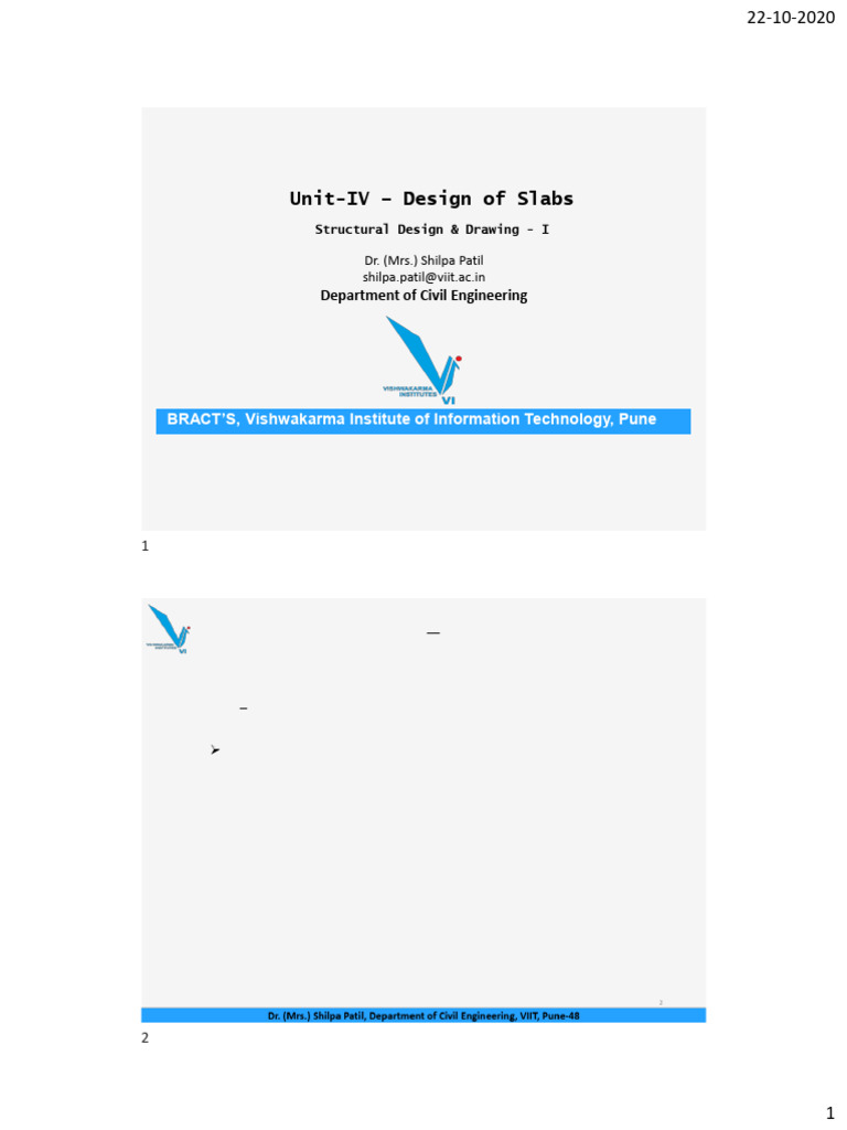 4 Design of Continuous One-Way Slab - Numerical Example | PDF ...