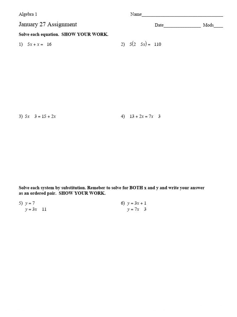 January 27 Assignment | PDF