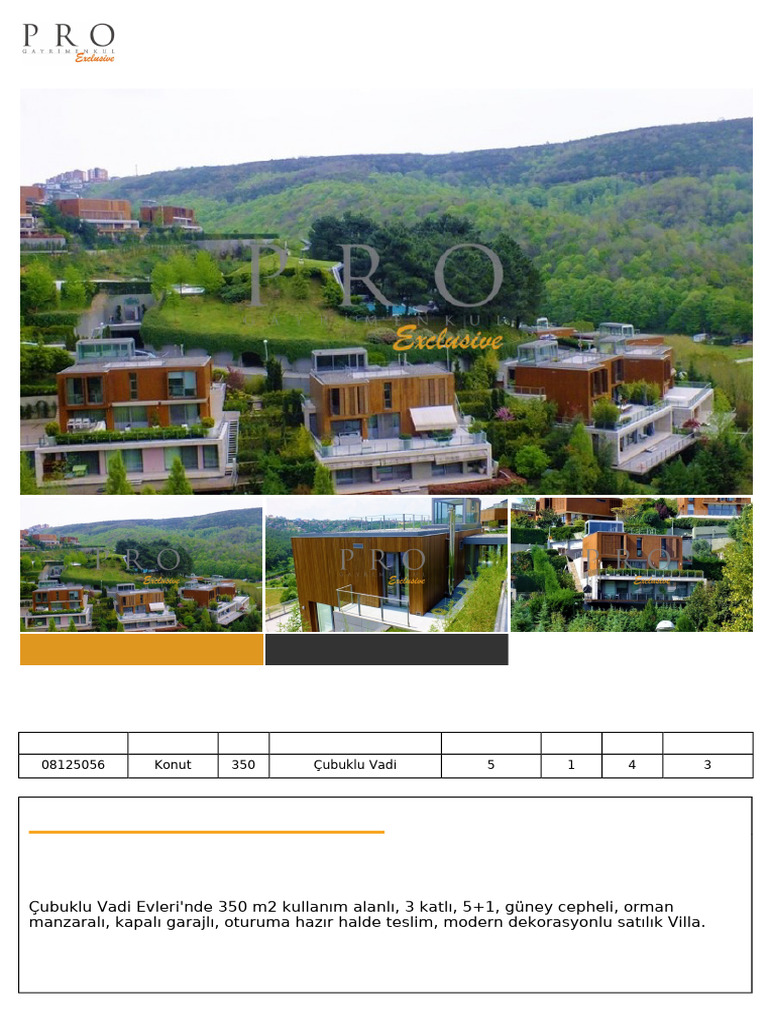 Cubuklu Vadi Ozel Dekorasyonlu Satilik Villa | PDF