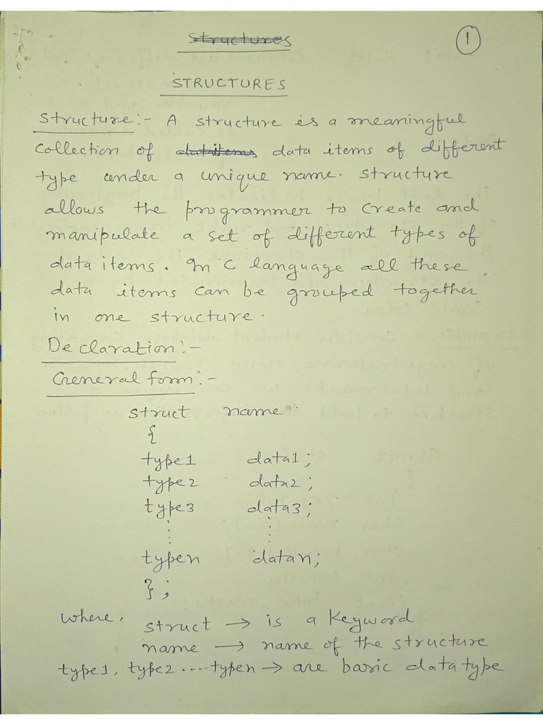 Structure and Union | PDF