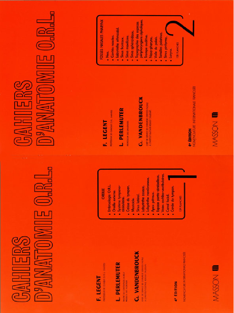 Cahiers ORL Legent | PDF