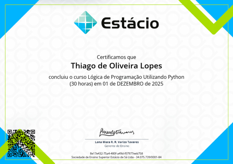 Certificado Python | PDF