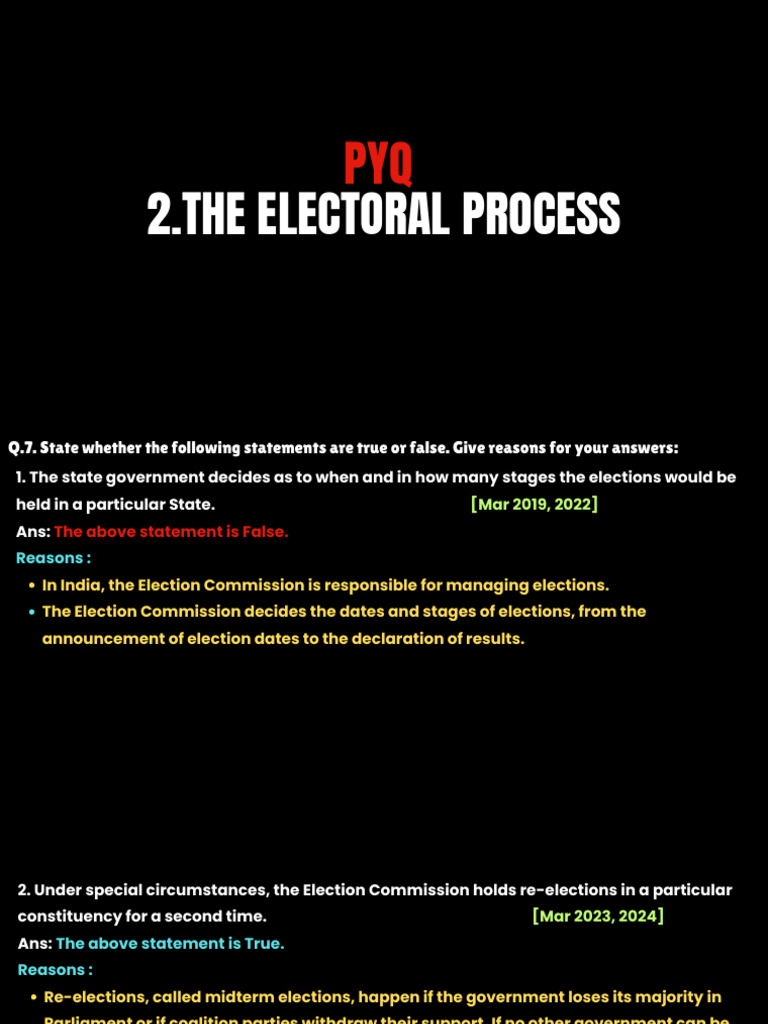 2.the Electoral Process | PDF | Elections | Voting