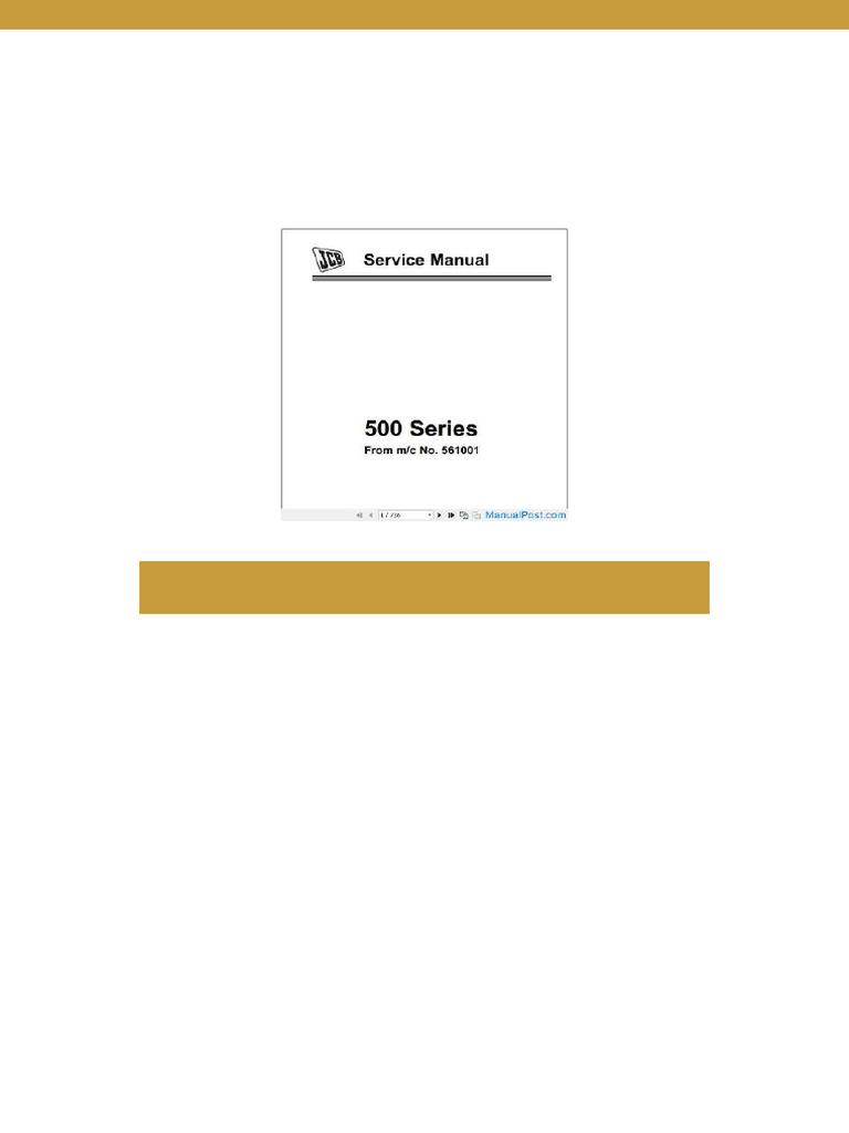 JCB Tele Truck 525-58-525 67 Sevice Manual | PDF