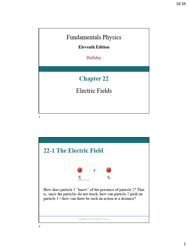 Chapter 22 Secs1-2 | PDF | Electric Field | Applied And ...