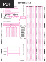 60-Question Answer Sheet Template | PDF