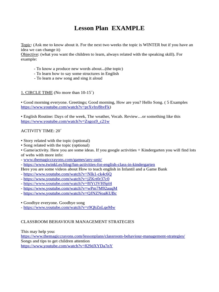 Lesson Plan | PDF
