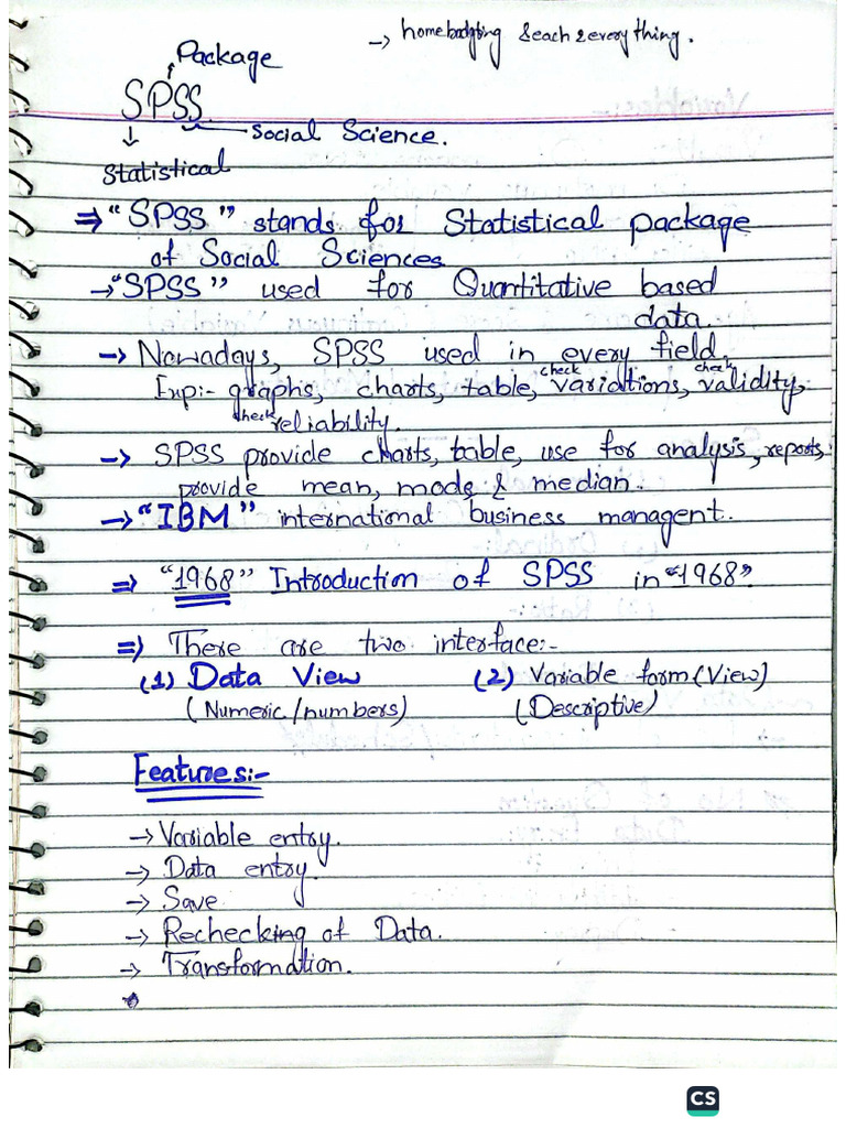 SPSS Mam - Saima Lecture | PDF