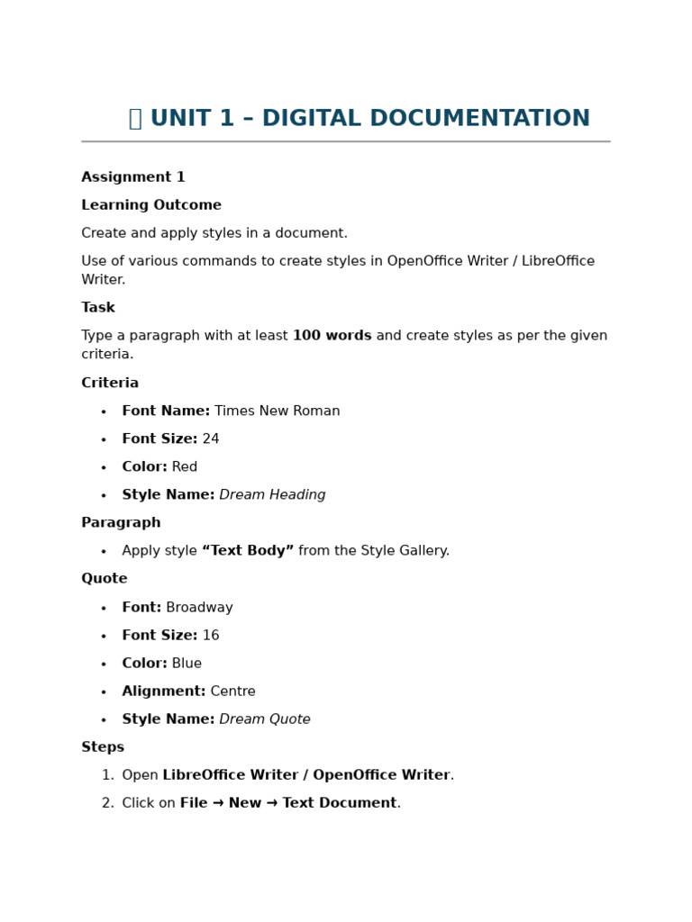 ? Unit 1 | PDF | Software