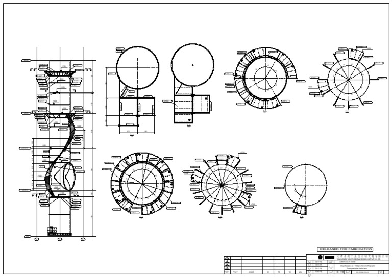 B3001-TDIC-ME10-473K01-01-02 Chimney Steel Ladder Platform Layout | PDF