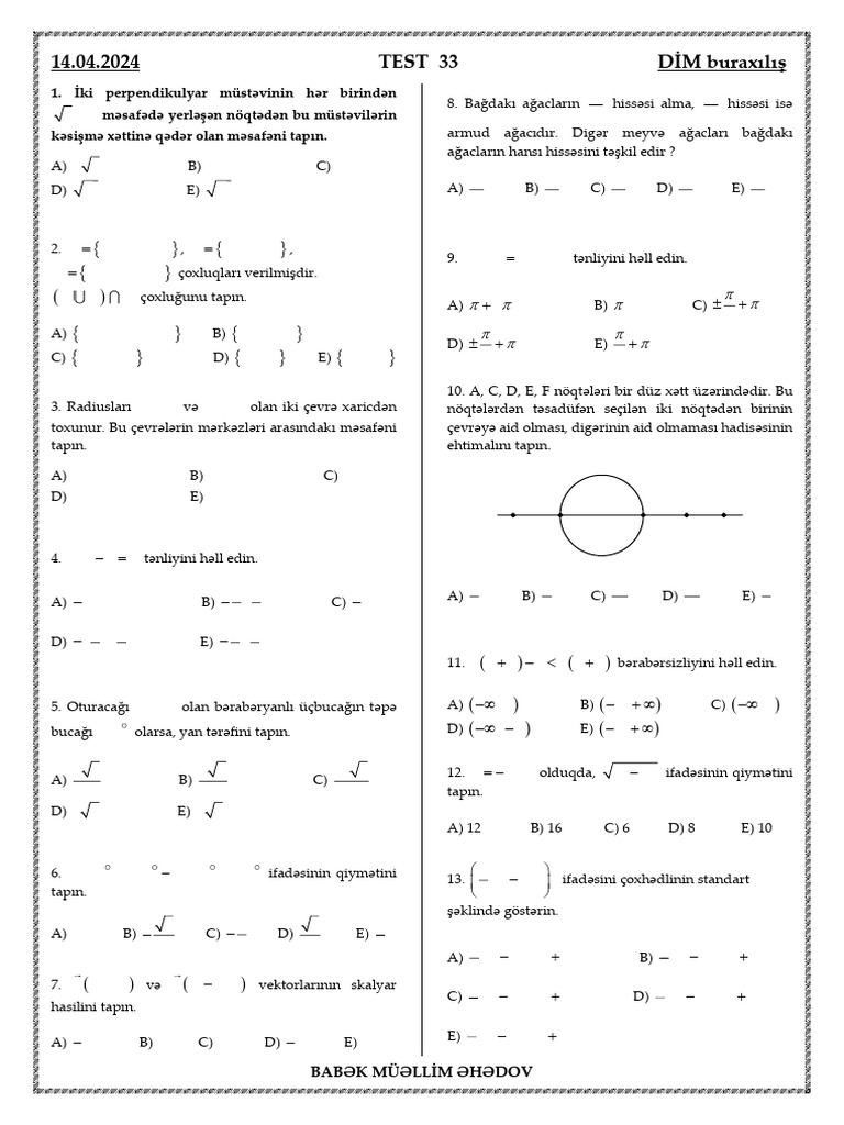 Test 33 | PDF