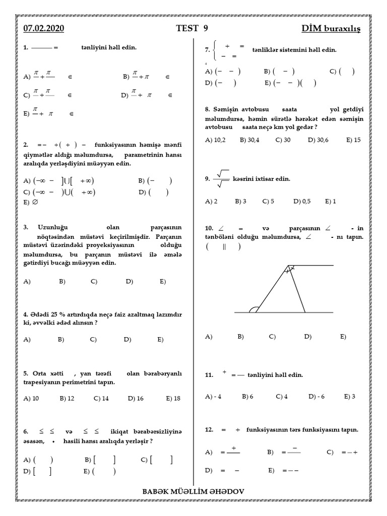 Test 9 | PDF