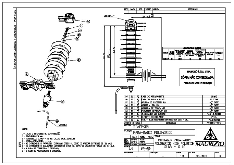 Pararrayos Clase 15kv 10ka Maurizio | PDF