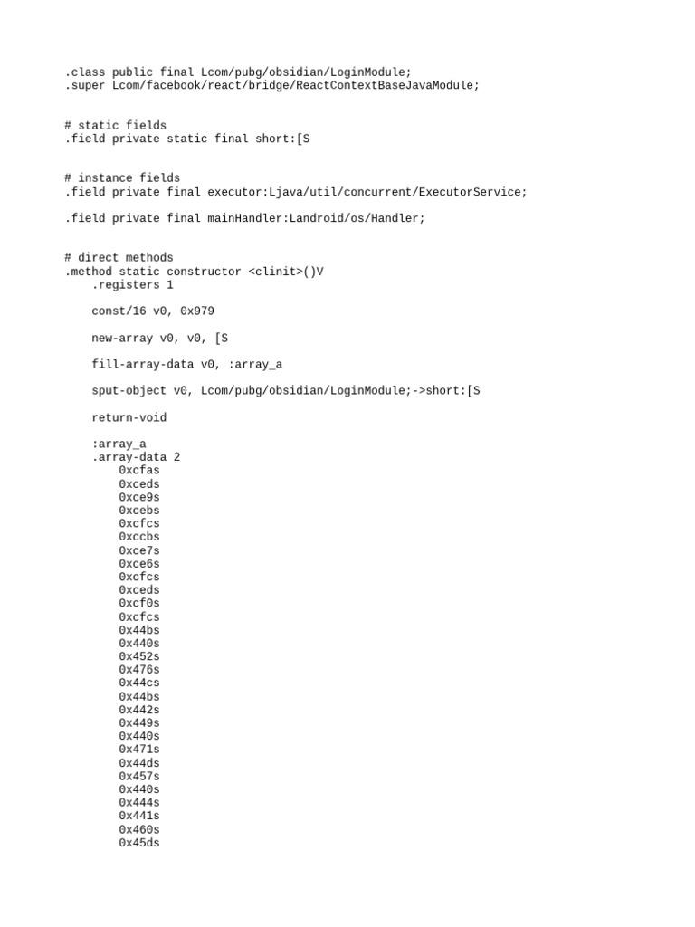 LoginModule Smali | PDF | Visual Cortex | Computer Programming