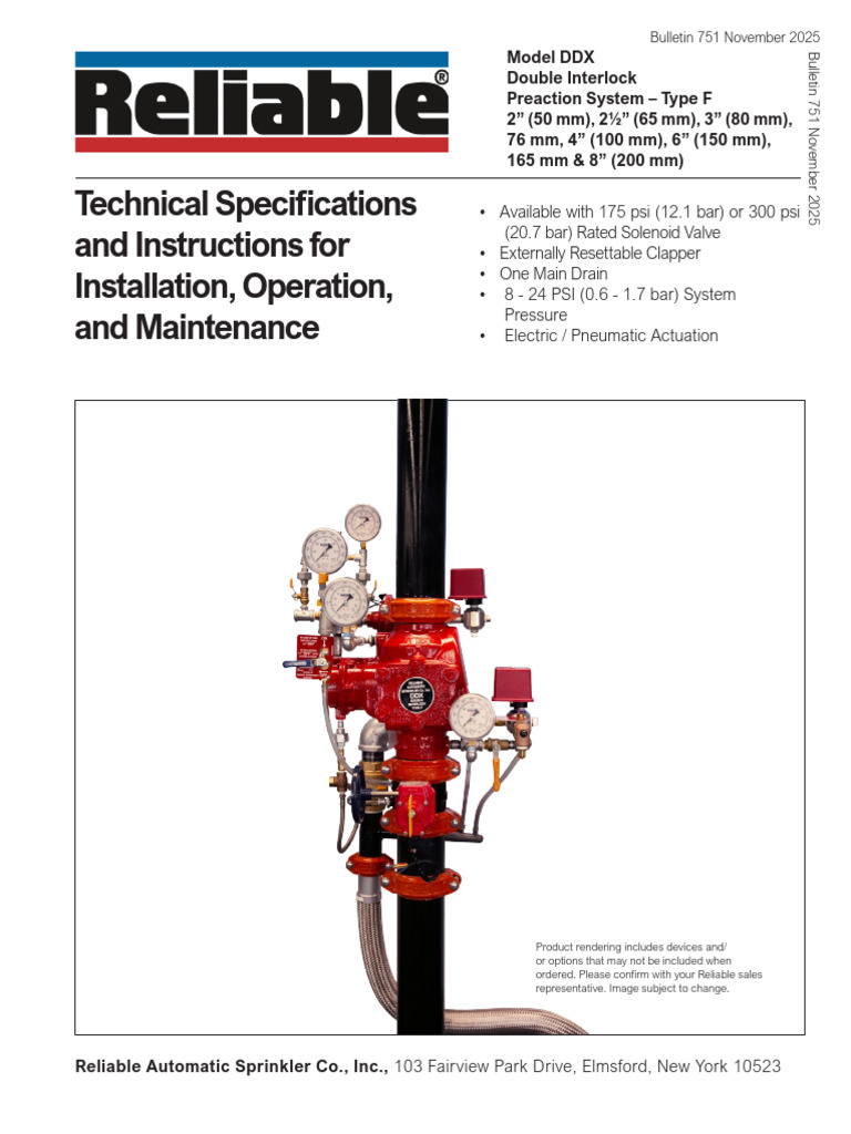 Model DDX 6521309110 | PDF | Fire Sprinkler System | Valve