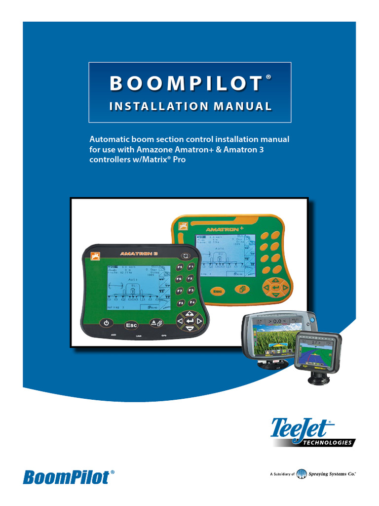 98-05328-EN-A4 R0 BoomPilot Install Manual Amatron Plus Controller ...