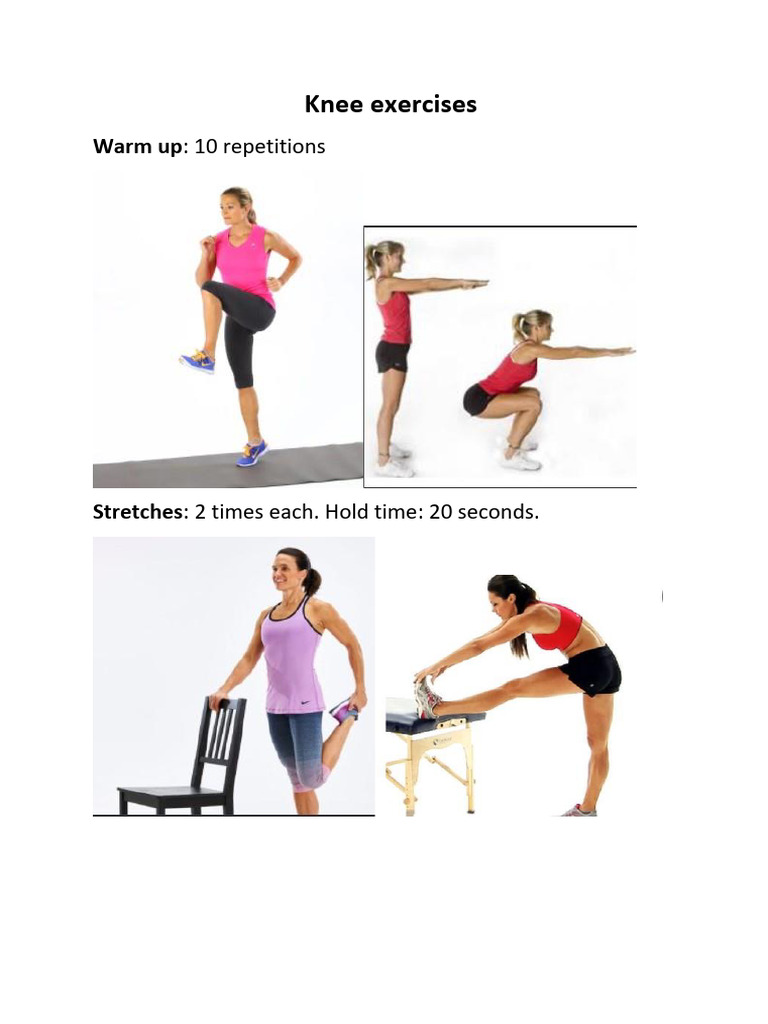 Knee Exercises | PDF
