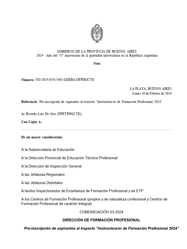 Formación Instructores 2024 | PDF | Educación vocacional | Etapas ...