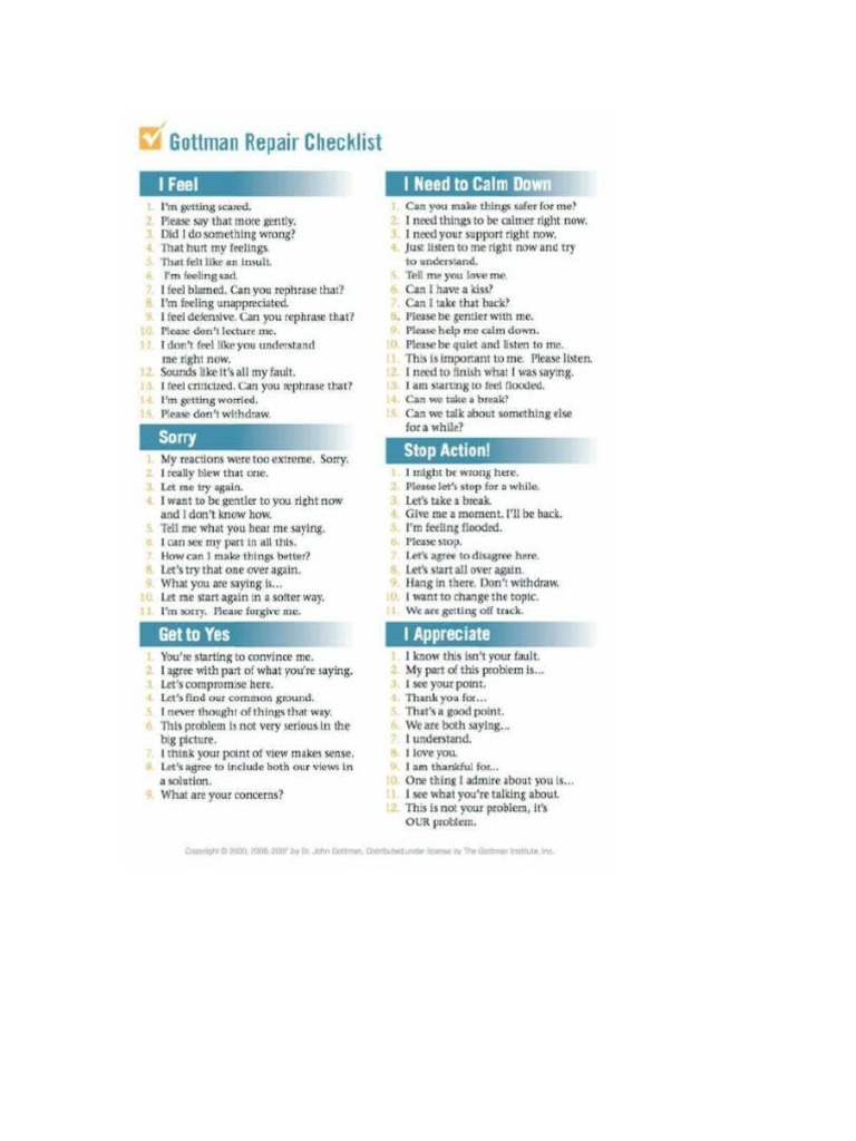 Repair Check List | PDF