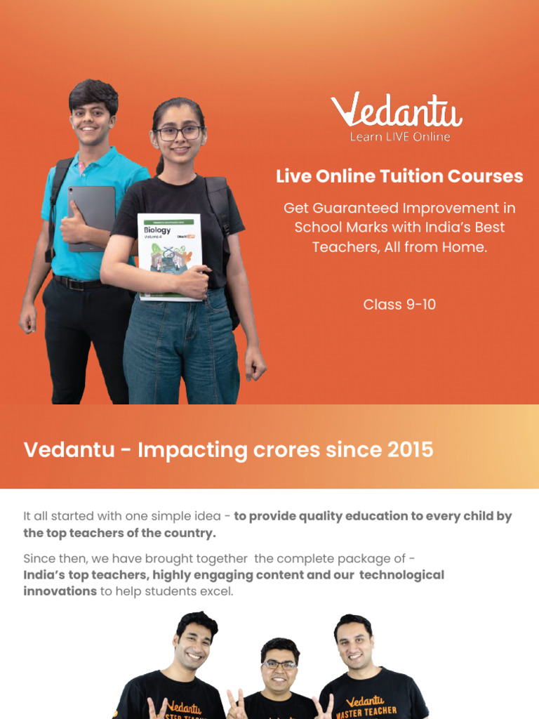 Vedantu Online Tuitions Brochure Class 9-10 | PDF | Mixture | Chemical ...
