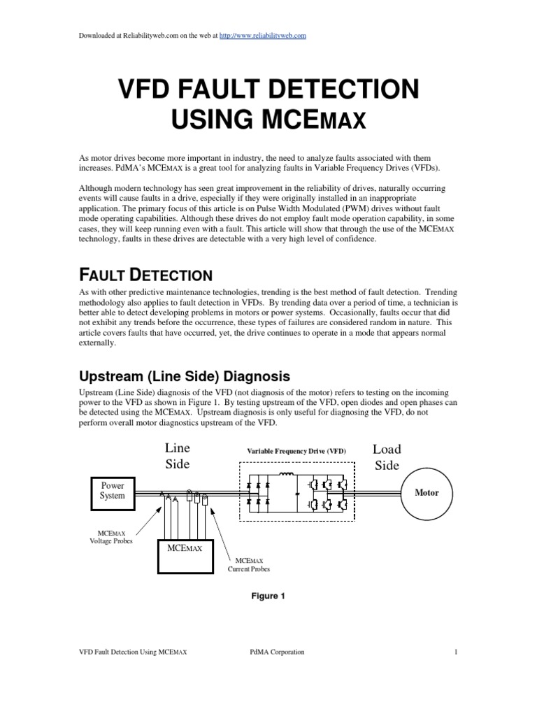 VFD Fault Detection Rectifier Electrical Engineering Free 30day