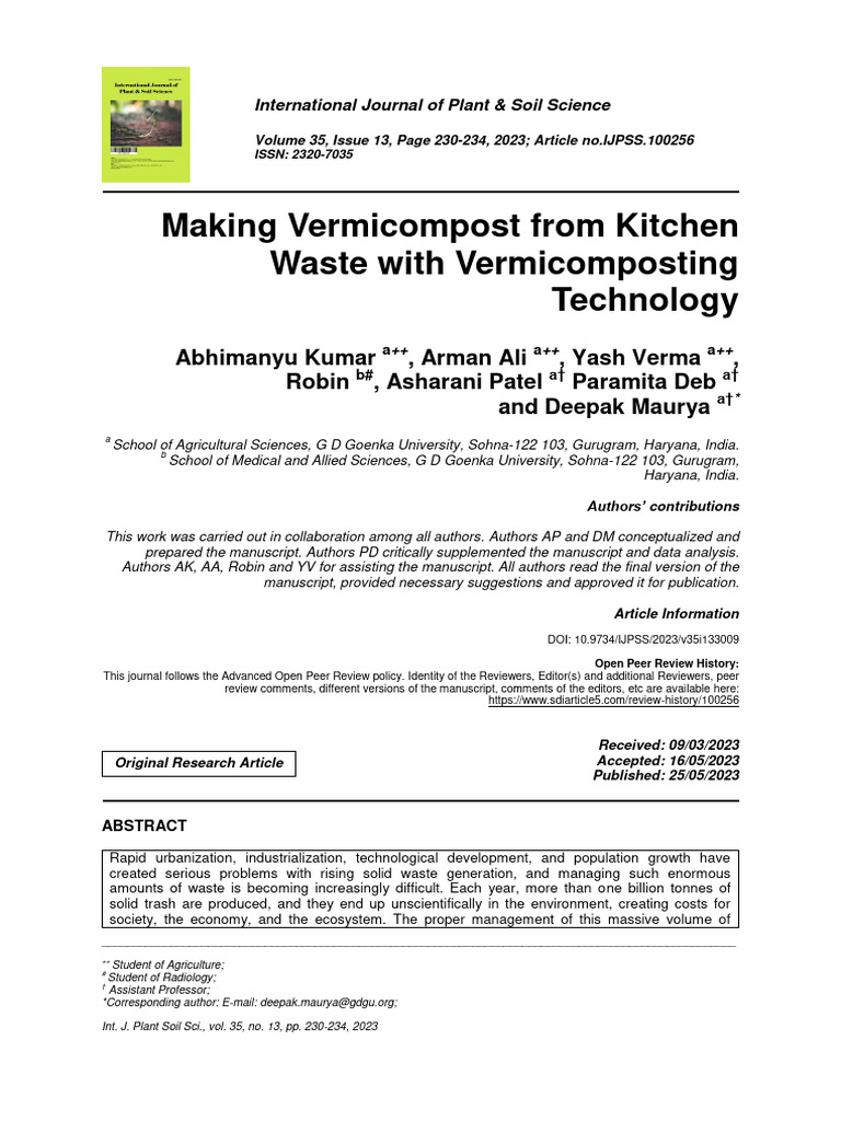 Making Vermicompost From Kitchen Waste W | PDF | Compost | Waste