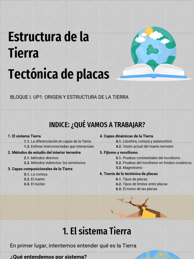 Estructura de La Tierra. Tectónica de Placas | PDF | Placas tectónicas ...