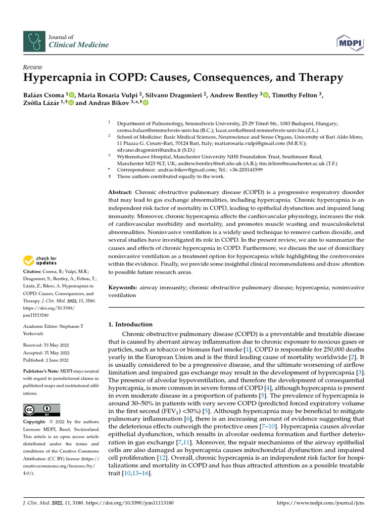 JCM 11 03180 v2 | PDF | Chronic Obstructive Pulmonary Disease | Lung