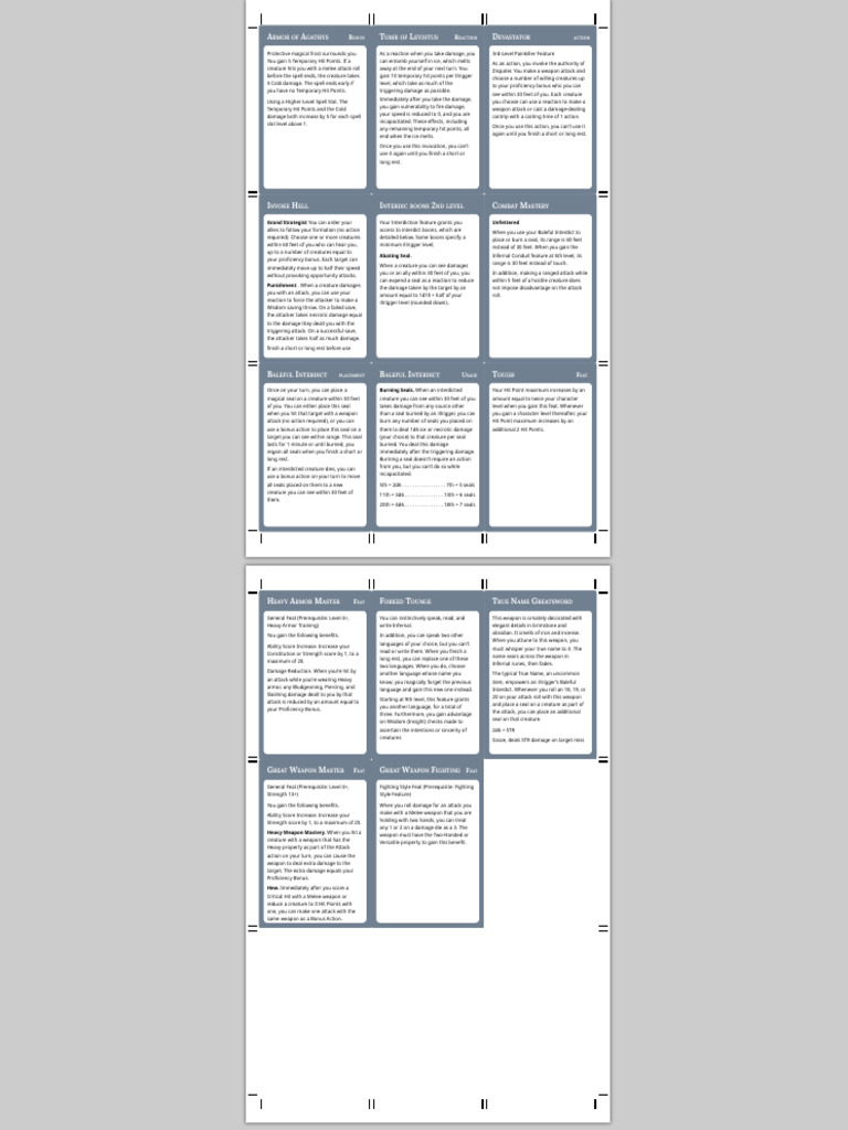 Output - RPG Cards | PDF | Role Playing Games | Tabletop Games