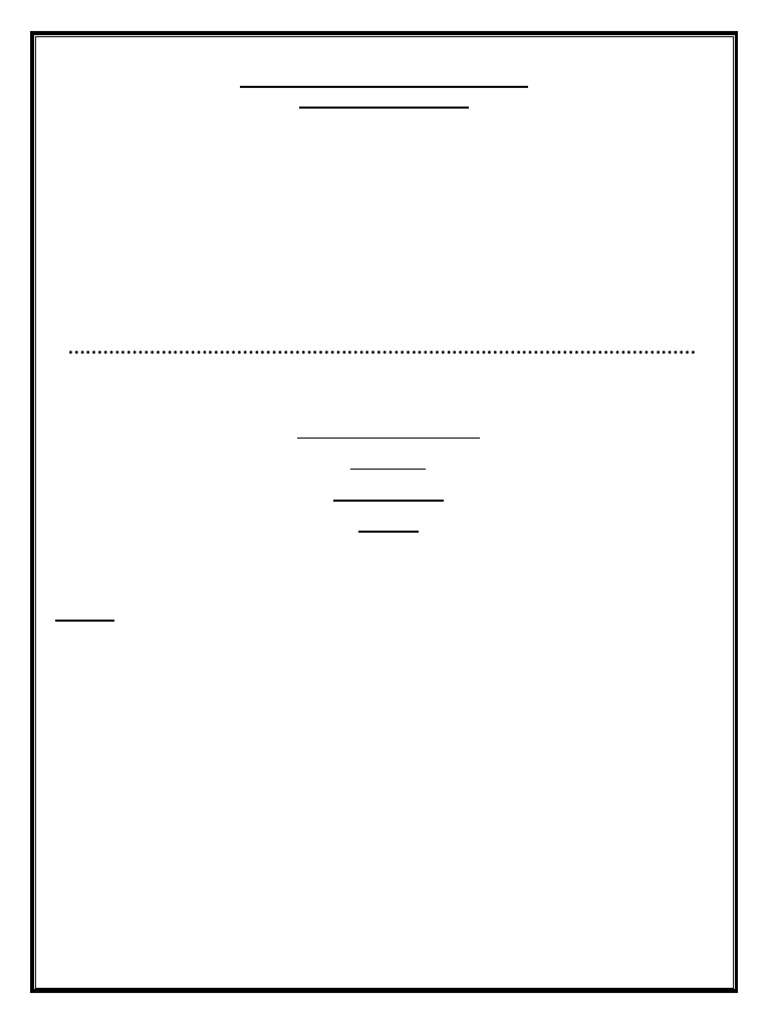 Class VI Paper Format | PDF