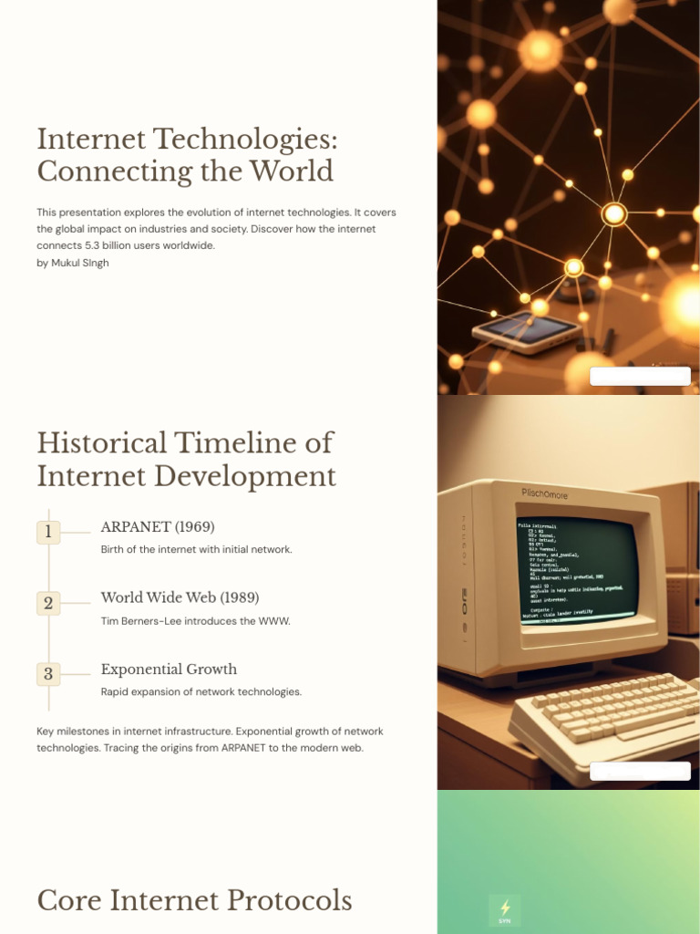 Internet Technologies Connecting The World | PDF | Internet | Internet ...