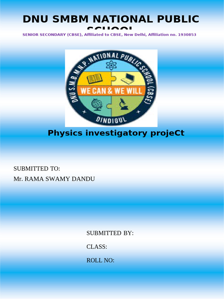 Physics Project | PDF