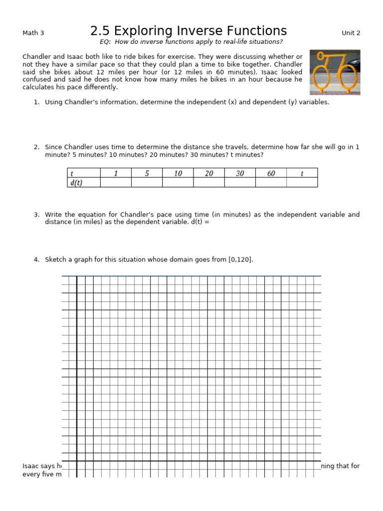 2.5 Exploring Inverse Functions | PDF