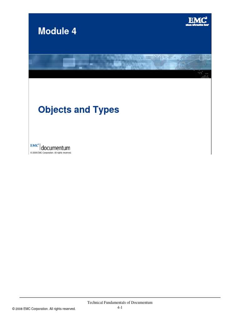 04 Objects and Types | PDF | Relational Database | Databases