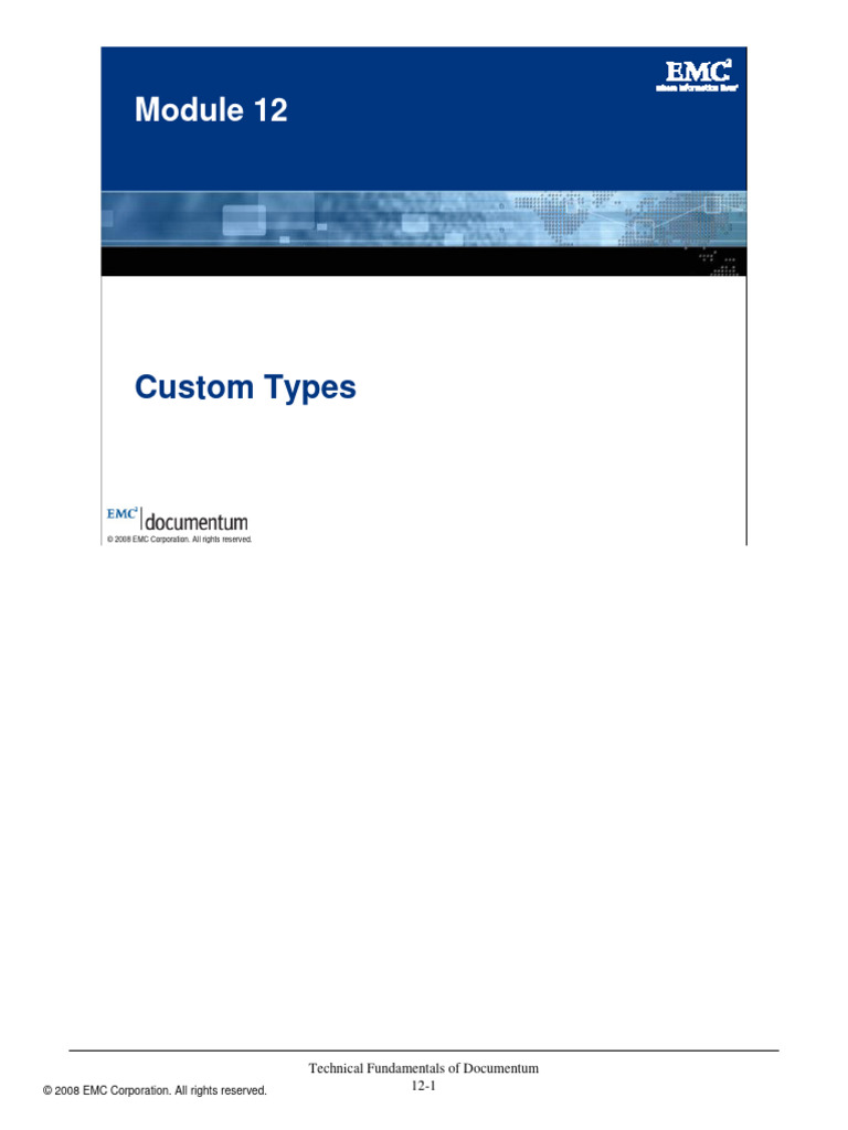 12 Custom Types | PDF | Information | Relational Database