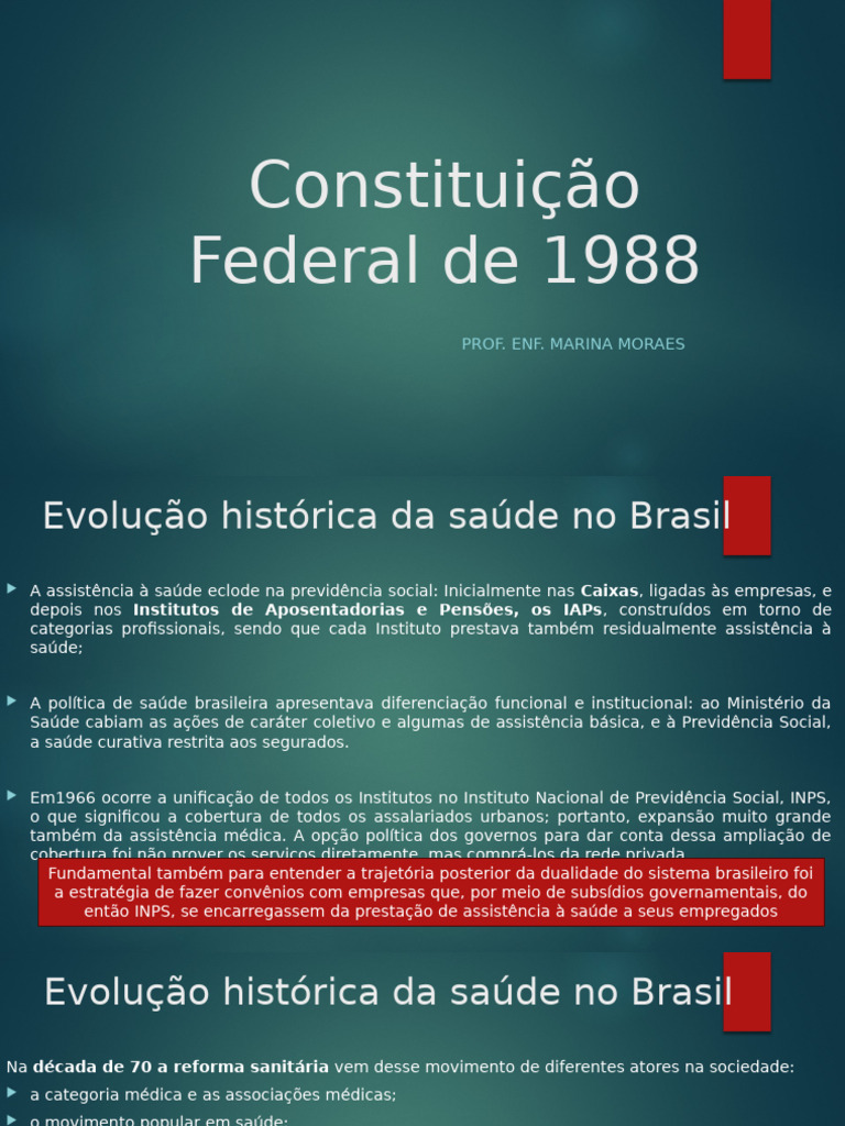Constituição Federal de 1988 | PDF